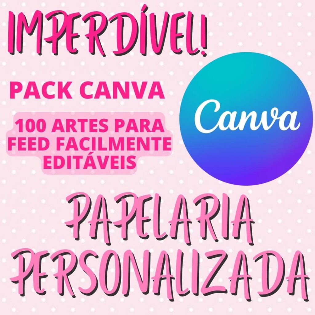 Clica Menu e Packs Canva